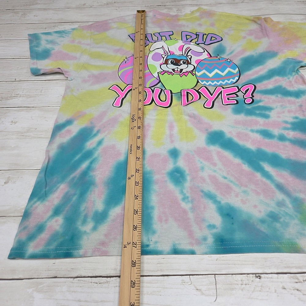 Buc-ee's T-Shirt Women Large Multicolor But Did You Dye Easter Tie-Dye Graphic - Picture 8 of 9